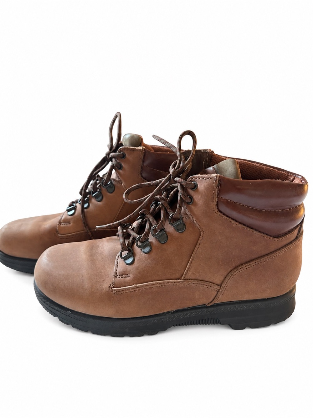 Dexter Brown Leather Chukka Boots with Dark Brown Collar